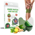 Knee Patch for Pain Relief, Pack of 10 - Wormwood leaves Dried Ginger Camphor Borneol Natural Herbal Patches, Sticker 12-Hour Relief of Joint Pains