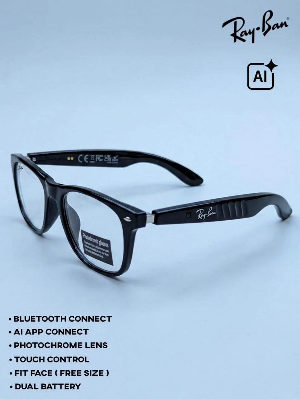 RAYBAN WAYFARER X1 AI Smart Audio Glasses