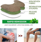 Knee Patch for Pain Relief, Pack of 10 - Wormwood leaves Dried Ginger Camphor Borneol Natural Herbal Patches, Sticker 12-Hour Relief of Joint Pains