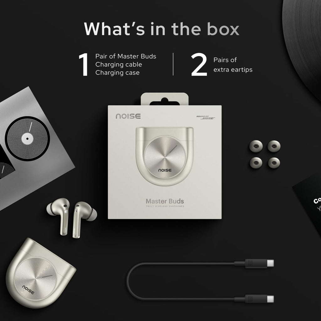 Master Buds- Limited Edition, Sound by Bose, Up to 49dB Adaptive ANC