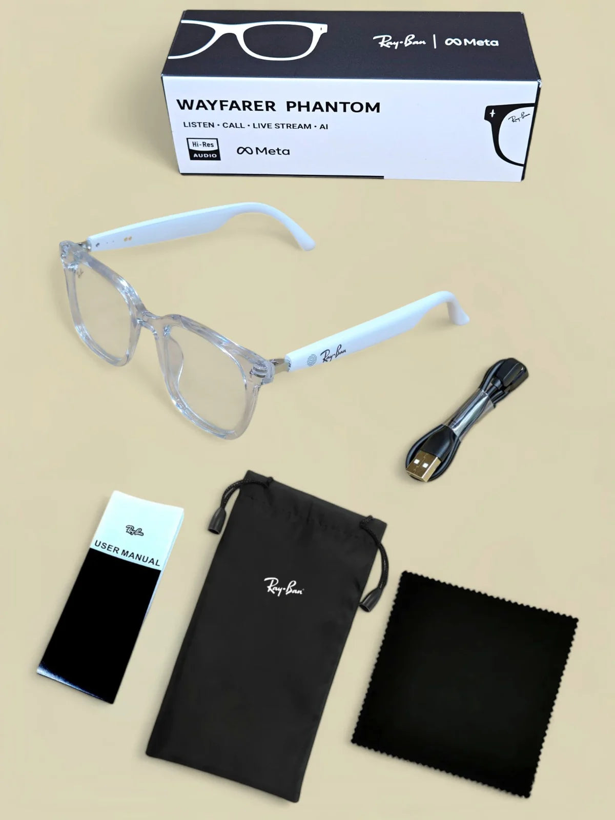 RAYBAN WAYFARER X1 AI Smart Audio Glasses