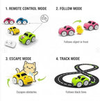 RC Intelligent Sensor Mini Car – 2.4GHz Remote Control Car with Smart Music & LED Lighting, Line Sensing Infrared Following CAR